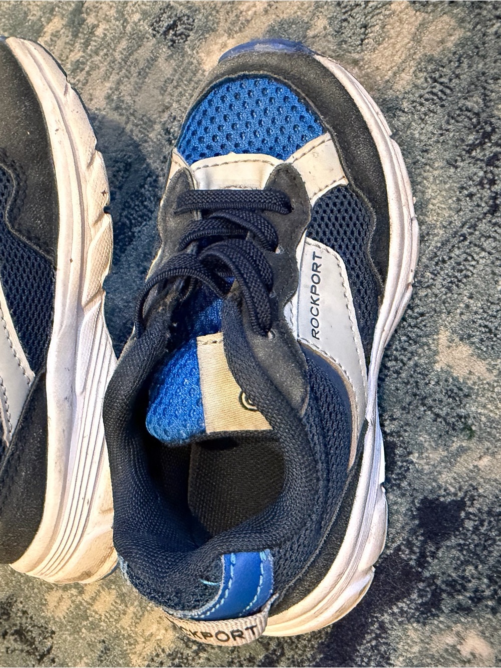 Rockport Kids Navy and Blue Mesh Athletic Sneakers
